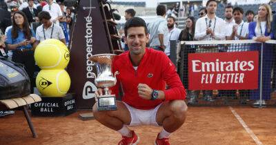 Tennis-Rome champion Djokovic delights in 'sunshine double'