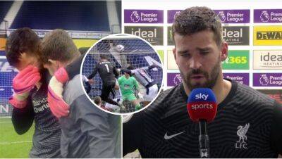 Alisson's goal vs West Brom: Liverpool goalkeeper's emotional interview after header