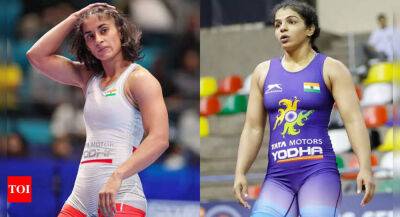 Vinesh Phogat - Vinesh Phogat, Sakshi Malik book CWG berths after emerging victorious in trials - timesofindia.indiatimes.com -  Tokyo - India - Birmingham