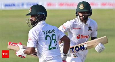 Shakib Al-Hasan - Angelo Mathews - 1st Test: Bangladesh firm in reply after Mathews falls for 199 - timesofindia.indiatimes.com - Sri Lanka - Bangladesh