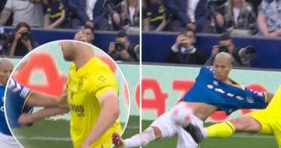 Michael Oliver - Kristoffer Ajer - Dermot Gallagher - Ref Watch: Did Everton deserve another penalty for Richarlison shirt pull? - msn.com