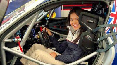 Emma Raducanu lives out motorsport dream at Porsche Carrera Cup GB