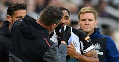 Callum Wilson plays on with tooth hanging out after blow to face vs Arsenal
