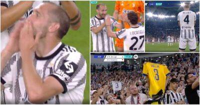 Juventus: Giorgio Chiellini subbed in the 17th minute for emotional farewell