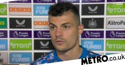 Eddie Howe - Bruno Guimaraes - Mikel Arteta - Granit Xhaka - Granit Xhaka blasts Arsenal teammates after Newcastle United defeat - metro.co.uk -  Norwich