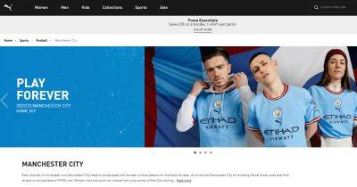 Man City 2022/23 kit and training range 'confirmed' as it appears early on Puma website