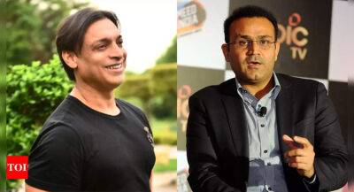 Sachin Tendulkar - Brett Lee - Shoaib Akhtar knew he was chucking, quips Virender Sehwag - timesofindia.indiatimes.com - Australia - New Zealand - India - Pakistan