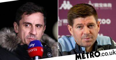Gary Neville rubbishes ‘nonsense’ claims Steven Gerrard can win the title for Liverpool