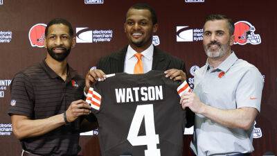 Deshaun Watson - Kevin Stefanski - Ron Schwane - Browns' Deshaun Watson undergoes first meetings with NFL investigators: report - foxnews.com - county Brown - county Cleveland - state Texas - state Ohio