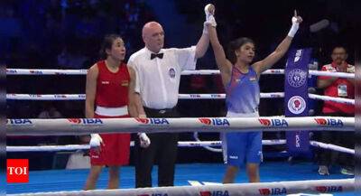 Mary Kom - Nikhat Zareen enters final; Manisha, Parveen sign off with bronze in Women's World Boxing Championships - timesofindia.indiatimes.com - Italy - Brazil -  Tokyo - India -  Istanbul - county Caroline -  Hyderabad
