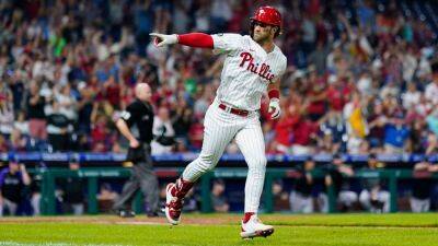 Philadelphia Phillies say RF Bryce Harper can't throw for at least six weeks
