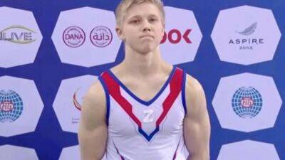 Russian gymnast Ivan Kuliak banned from competition for a year for displaying pro-war 'Z' symbol