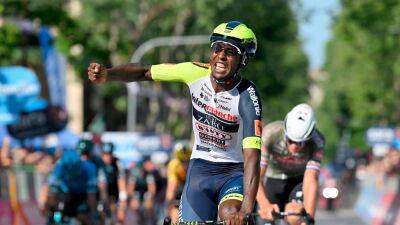 Biniam Girmay becomes first black African to win a Grand Tour stage