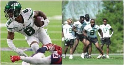 New York Jets receiver Elijah Moore shows off electric feet in incredible practice footage