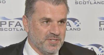 Ange Postecoglou goes easy on his Celtic cynics as he pays John Kennedy tribute after award gong