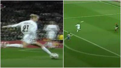 David Beckham's insane assist for Raul during Real Madrid vs Atletico