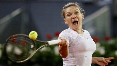 Simona Halep - Belinda Bencic - Ons Jabeur - Halep storms into Madrid quarters, Sinner makes great escape to advance - channelnewsasia.com - France - Spain - Italy - Usa - Romania - Tunisia - Madrid