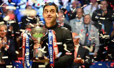 Ronnie O’Sullivan beats Judd Trump for record-equalling seventh Crucible title