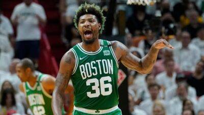 Tyler Herro - Jayson Tatum - Jaylen Brown - Grant Williams - Celtics roll past Heat, tie Eastern finals at 1-1 - tsn.ca -  Boston -  Chicago