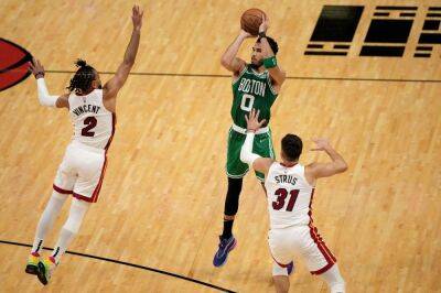 Celtics roll past Heat 127-102, tie Eastern Conference finals at 1-1