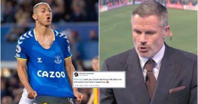 Richarlison’s tweet to Jamie Carragher goes viral after Everton 3-2 Crystal Palace