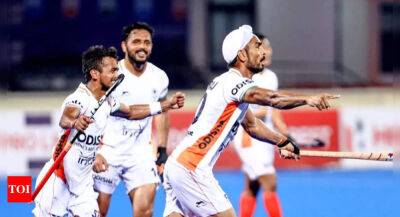 Defending champions India leave for men's hockey Asia Cup in Jakarta - timesofindia.indiatimes.com - Japan - Indonesia - India -  Jakarta - Oman - Bangladesh - Pakistan - Malaysia