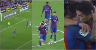 Lionel Messi - Cristiano Ronaldo - Luis Suarez - Lionel Messi: The epic moment Barcelona icon bailed out Luis Suarez in 2017 - givemesport.com