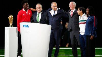 World Cup 2026 host venues to be revealed by FIFA on June 16 - espn.com - Britain - Switzerland - Usa - Mexico - Canada - Florida - New York -  Chicago - Los Angeles - state Arizona -  Las Vegas -  Atlanta - state North Carolina - state Texas - county Arlington - state New Jersey -  Houston -  Baltimore -  Salt Lake City - county Rutherford - state Maryland - state Massachusets -  Minneapolis -  Inglewood -  Columbia