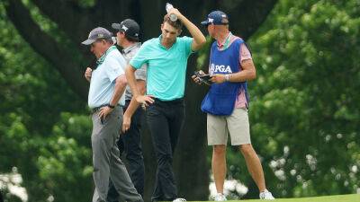 PGA Championship: Aaron Wise struck in head by errant tee shot from Cameron Smith