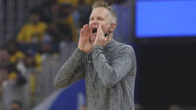 Warriors' Steve Kerr berates ref after foul: 'It’s the f---ing playoffs'