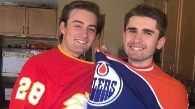 Divided by hockey loyalties, Calgary brothers call truce for Battle of Alberta