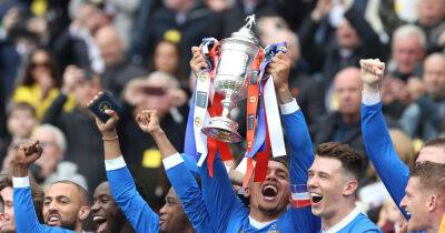 Rangers v Hearts Scottish Cup: Unique angle as Rangers lift the Scottish Cup at Hampden