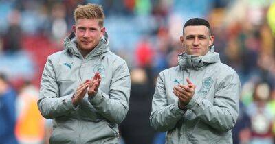 Kevin De Bruyne and Phil Foden recognised for 2021/22 heroics with awards