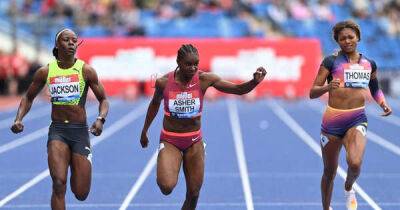 Dina Asher-Smith shines on contrasting day for Britain's champion sprinters