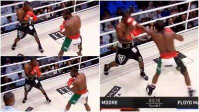 Floyd Mayweather v Don Moore: "Money's" mid-fight chat with commentators goes viral