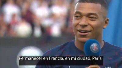 El momento en el que Mbappé justifica su decisión de renovar