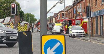 BREAKING: Road closed off in Leigh with huge emergency response