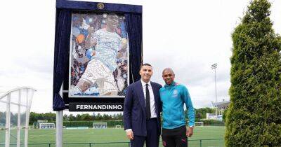 Man City unveil permanent tribute to Fernandinho ahead of final game