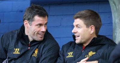 Jurgen Klopp - Steven Gerrard - Jamie Carragher - Watch: Carragher sends Gerrard funny message before title decider - msn.com - Manchester -  If