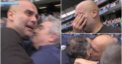 Man City: Pep Guardiola overcome with emotion after beating Liverpool to Premier League title