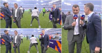 Roy Keane’s reaction to Micah Richards doing the Yaya/Kolo Toure song was gold