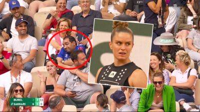 Clara Burel - Maria Sakkari - 'He's refusing to go!' - Astonishing scenes as fan refuses to be thrown out during French Open match - eurosport.com - France - county Miami - Greece