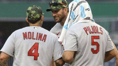 Albert Pujols hits two homers, Yadier Molina makes pitching debut as St. Louis Cardinals roll