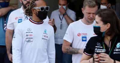 Magnussen’s race over after Hamilton hit