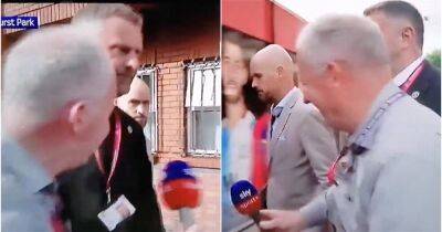 Man Utd: Reporter’s attempt to speak to Erik ten Hag was incredibly awkward