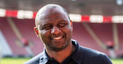 Every word Patrick Vieira said on pitch invasions, Man United win, Wilfried Zaha and transfers