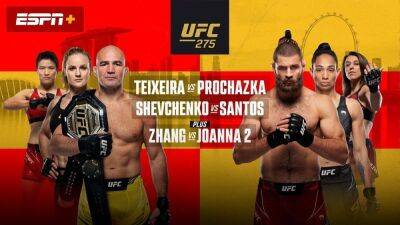 UFC 275: Teixeira v Prochazka Fight Card, Date, UK Time, Tickets and More