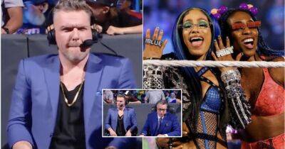 Sasha Banks & Naomi suspended: Pat McAfee's face during WWE's announcement