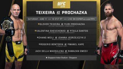 Valentina Shevchenko - UFC 275 Fight Card: Who is competing? - givemesport.com - Britain