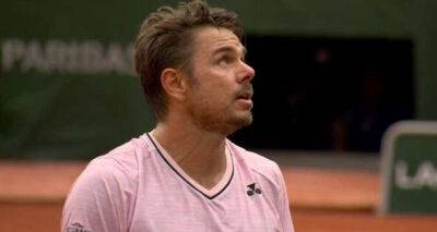 Stan Wawrinka screams at umpire over 'fricking freezing water' in French Open defeat